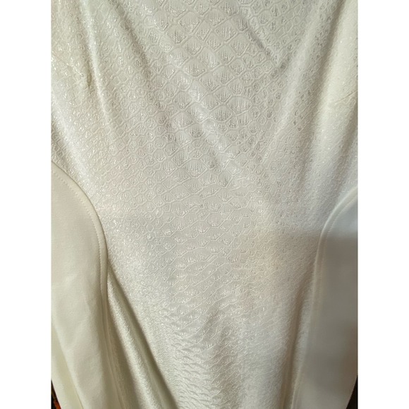 NWT Cache Mini Dress 8 Ivory Brocade Metallic Square Neck Sheath Party Cocktail - Picture 2 of 7